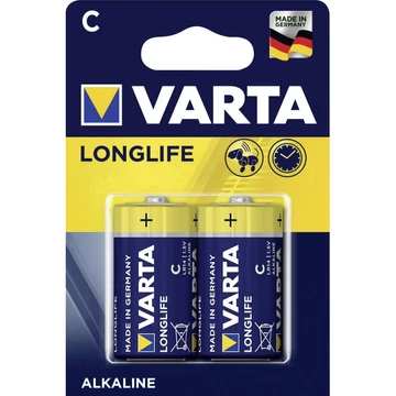 VARTA Longlife Alkáli Baby Elem C, LR14, B2, 1.5V (LR14)