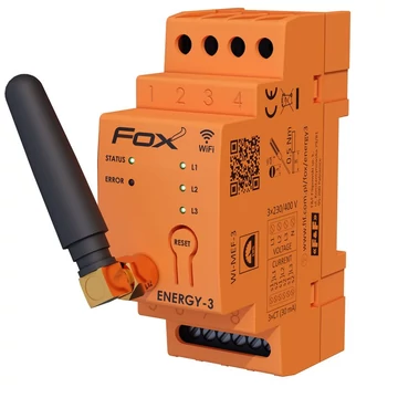 FF FILIPOWSKI WI-MEF-3-200 Fox WiFi energia fogyasztást figyelő modul, 3f, 200/5 áramváltóval (WI-MEF-3-200)