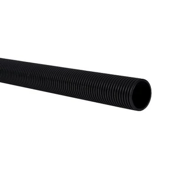 Gégecső D63 duplafalú ELCOR HDPE befűzőszállal, 450 N/m, 50m/tekercs, fekete (közműcső) (FXKVR kiváltó) (1300115710) (2063E318ENC0050)