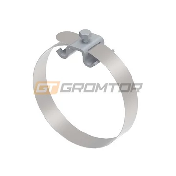 GROMTOR Univerzális csőbilincs L=100 mm, StZn,Inox V2A, 8-10 mmm (315013)