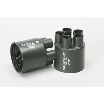 3M E5R 06-35 Melegzsugor végelzáró elágazó idom, Ø5x6 mm2 - 50mm2 (70 mm2), 1kV, fekete (0211A) (230392) (7000076918)