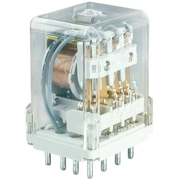RELPOL R15-1014-23-1220-D Ipari relé, 4C/O, 10A, 220VDC, védődióda (802190)