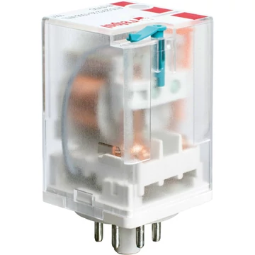 RELPOL R15-2012-23-1060-WTD Ipari relé, 2C/O, 10A, 48VDC, tesztkar, védődióda (804531)