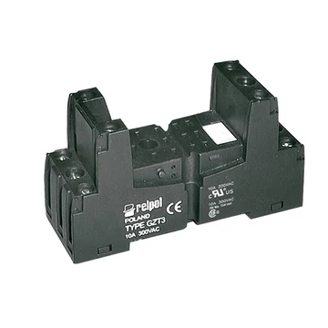 RELPOL GZT3 black Relé foglalat, R3N reléhez, fekete 11 pin (852306)