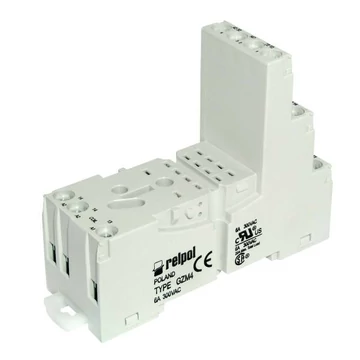 RELPOL GZM4 Relé foglalat, R4 reléhez, mini, szürke (857436)