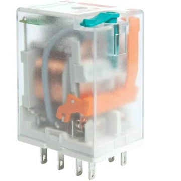 RELPOL R3N-2013-23-1024-WTL Miniatűr ipari relé, 3C/O, 10A, 24VDC, tesztkar, LED (8604049