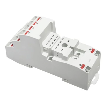 RELPOL GZP4 push in Relé foglalat, rugós, R4N/R2N reléhez, szürke (864324)