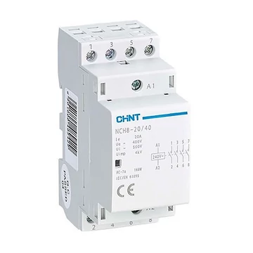 CHINT moduláris mágneskapcsoló NCH8-25-40 (4P/25A/230V AC/4NO) (CH-981878)