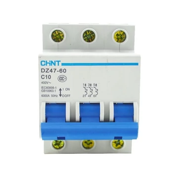 CHINT kismegszakító 4,5kA (DZ47-60) (eB) 3P, C, 10A (TCDZ47-3PC10)