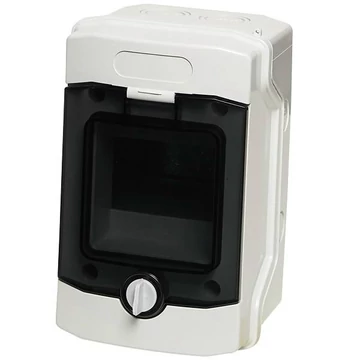 IMO Elosztódoboz E-04W 4 modul, 1500VDC, IP65, 127x200x120, átlátszó ajtó (E-04W)