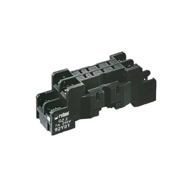 RELPOL GZ2 Relé foglalat, R2M relékhez fekete 8 pin (2000553)