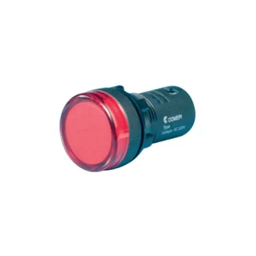 COMEPI ECX LED jelzőlámpa, piros, fi22mm, 230VAC (ECX2051-220L)