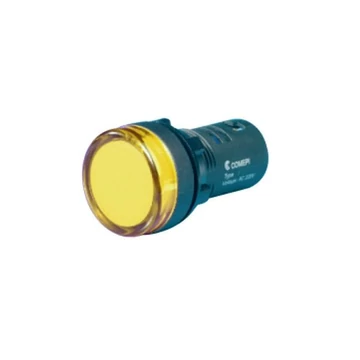 COMEPI ECX LED jelzőlámpa, sárga, fi22mm, 220VAC (ECX2053-220L)