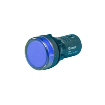 COMEPI ECX LED jelzőlámpa, kék, fi22mm, 230VAC (ECX2054-220L)
