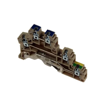 IMO SK ERT2EBEIGE Sorkapocs, csavaros, 2.5 mm2, 2 emeletes, földdel, 300V, 24A, bézs (ERT2EBEIGE)