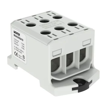 MOREK OTL50-3X Fővezetéki sorkapocs, 3P, 3xAl/Cu 1,5-50mm2, 1500V, szürke (MAA1350A10)