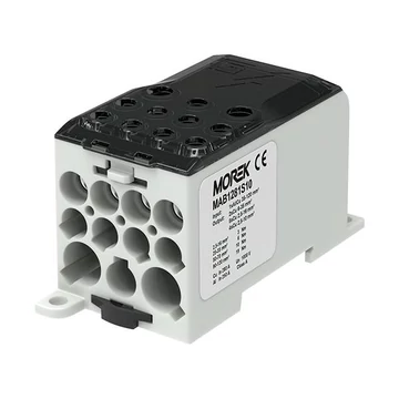 MOREK OJL 280A Elosztóblokk, be:1*Al/Cu120, ki: 2*35/5*16/4*10, szürke (MAB1281S10)