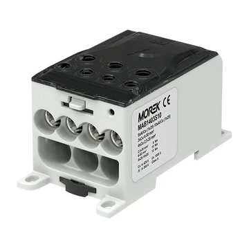 MOREK OJL 400AF Elosztóblokk, be: 10*1*25, ki: 4*Cu35/3*Cu50mm2, szürke (MAB1403S10)