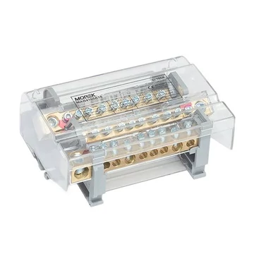MOREK Moblock Elosztóblokk, 4P, 1x50+2x35+6x16mm2, 160A (MAB4160A18)