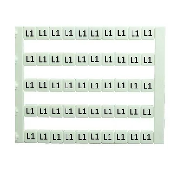 IMO SK MT5-L1 Sorkapocs jelölő címke 5x5 mm, fehér, L1 jelöléssel nyomtatott (MT5-L1)