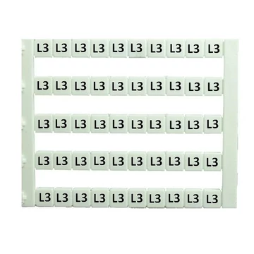 IMO SK MT5-L3 Sorkapocs jelölő címke 5x5 mm, fehér, L3 jelöléssel nyomtatott (MT5-L3)