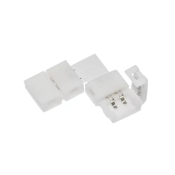 GTV LED szalag adapter, 90*-os könyök, 8mm széles LED szalaghoz, XC11-es gyorscsatlakozóval, 28x28x5mm (GTV-LD-ZTKT8MM-02N)