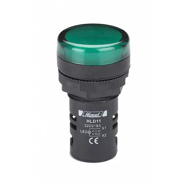 HIMEL HLD11-22D Zöld Jelzőlámpa 24V AC.DC (HLD1122D21B3)