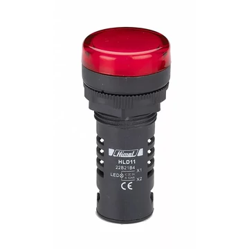 HIMEL HLD11-22D Piros Jelzőlámpa 24V AC.DC (HLD1122D21B4)