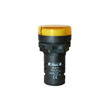 HIMEL HLD11-22D Sárga Jelzőlámpa 24V AC.DC (HLD1122D21B5)