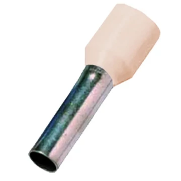 INTERCABLE Érvéghüvely DIN46228 T4, 10mm2 l=12mm elefántcsont (ICIAE1012ELF)