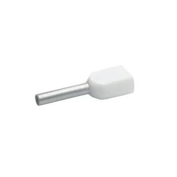 INTERCABLE Érvéghüvely iker 2x10mm2 L=14mm elefántcsont (ICIAE1014ZELF)