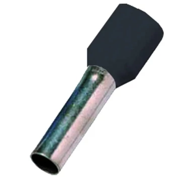 INTERCABLE Érvéghüvely DIN46228 T4, 6mm2 l=12mm fekete (ICIAE612SCH)