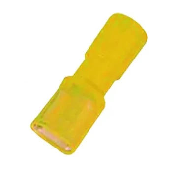 INTERCABLE Teljesen szigetelt csúszóhüvely 4-6mm2 6,3x0,8 sárga, PC (ICIQ668FHVIPC)