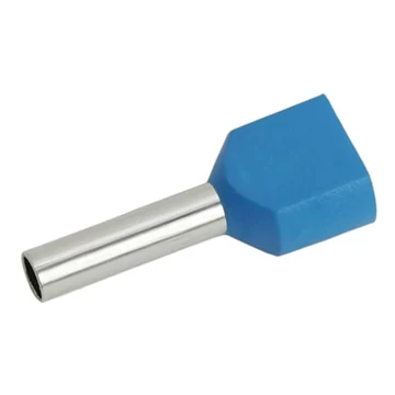 INTERCABLE Érvéghüvely iker 2x2,5mm2 l=13mm kék (ICIAE213Z)