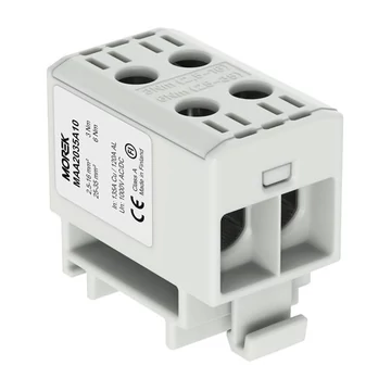 MOREK OTL35-2 Fővezetéki sorkapocs 2*Al/Cu, 2,5-35mm2, 1500V, szürke (MAA2035A10)