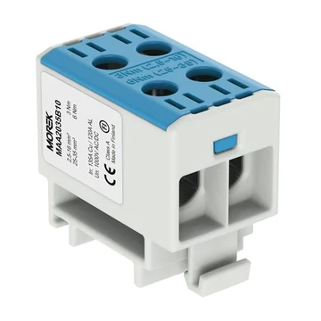 MOREK OTL35-2 Fővezetéki sorkapocs, 2xAl/Cu, 2,5-35mm2, 1500V, kék (MAA2035B10)