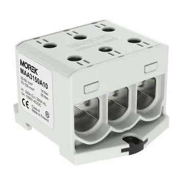 MOREK OTL150-3 Fővezetéki sorkapocs, 3xAl/Cu 25-150, 1500V, szürke (MAA3150A10)