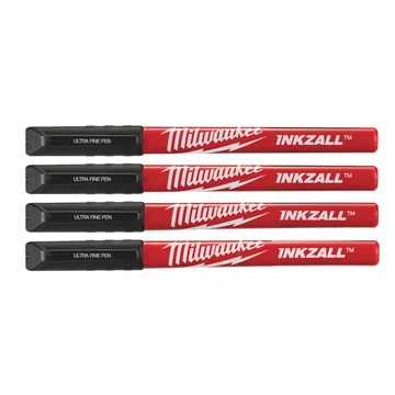 Milwaukee INKZALL™ Filctoll 0,6 mm hegyű Fekete (4 darabos kiszerelés) (48223164)