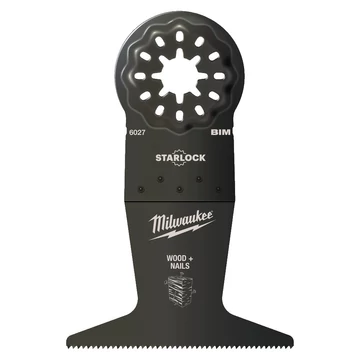 Milwaukee Multitool Starlock Merülő fűrészlap Bimetál (Fa + Szeg) 65x42 mm (48906027)