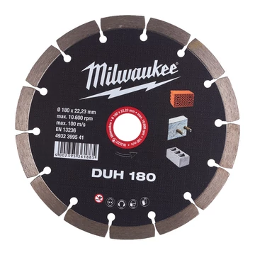 Milwaukee Gyémánt vágótárcsa DUH 180 x 22,2 mm (4932399541)