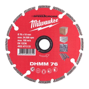 Milwaukee Gyémánt vágótárcsa multimaterial 76 mm (4932471333)