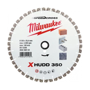 Milwaukee Gyémánt vágótárcsa XHUDD 350 mm (4932492151)