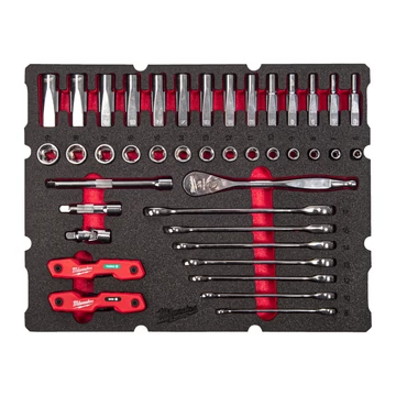 Milwaukee PACKOUT™ 3/8" Racsnis dugókulcs készlet 8 rsz (4932493640)