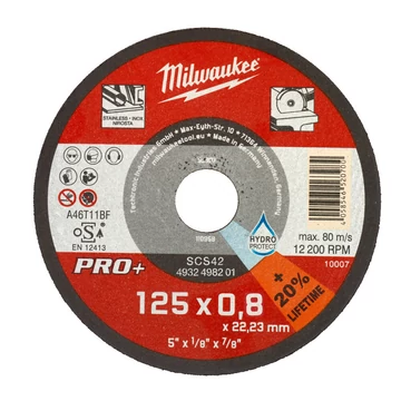 Milwaukee Vágókorong fémhez 125X0.8 PRO+ (4932498201)