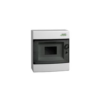 NOARK PNS 8T Lakáselosztó falon kívüli, 8modul, füstszínű ajtóval, 1sor, IP40, 236x215x102mm (101497)
