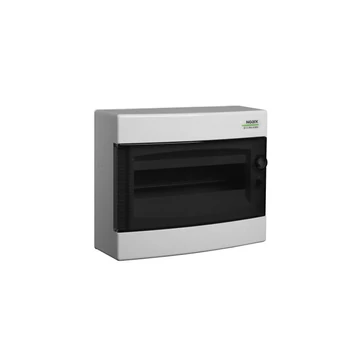 NOARK PNS 12T Lakáselosztó falon kívüli, 12modul, füstszínű ajtóval, 1sor, IP40, 236x287x112mm (101498)