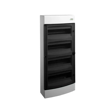 NOARK PNS 48T Lakáselosztó falon kívüli, 48modul, 4x12modul, füstszínű ajtóval, IP40, 653x287x112mm (101503)