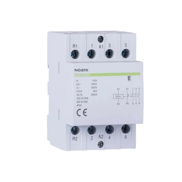 NOARK Ex9CH40 40 24V 50/60Hz Installációs kontaktor 40A 24V 4záró érintkező (102419)