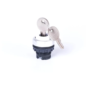 NOARK Ex9P1 SSK Kétállású kulcsos kapcsoló, d22.3mm, IP65, fehér/ezüst (105555)