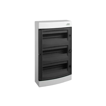 NOARK PNS 3x18T Lakáselosztó falon kívüli, 54modul, 3x18modul, füstszínű ajtóval, IP40, 526x396x112mm (106196)